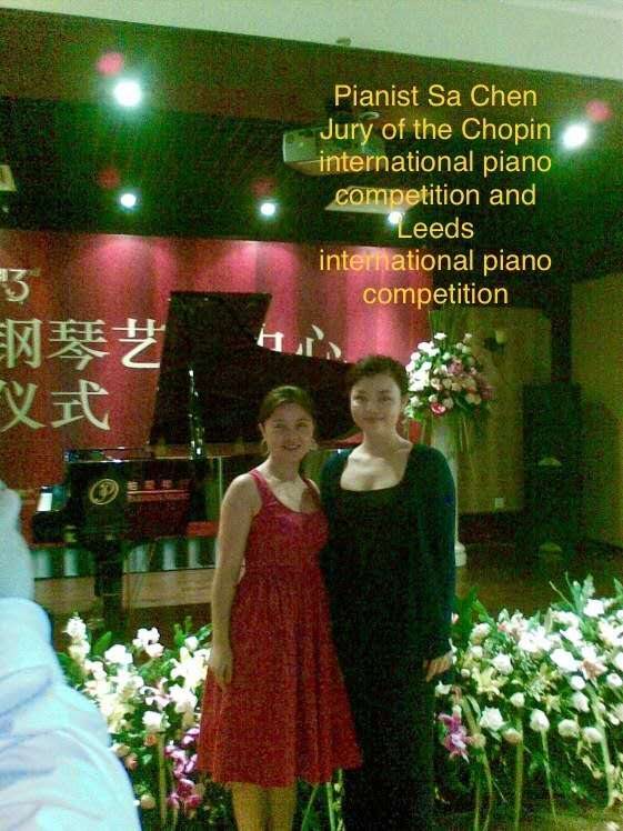 Ms Liping at the grand piano